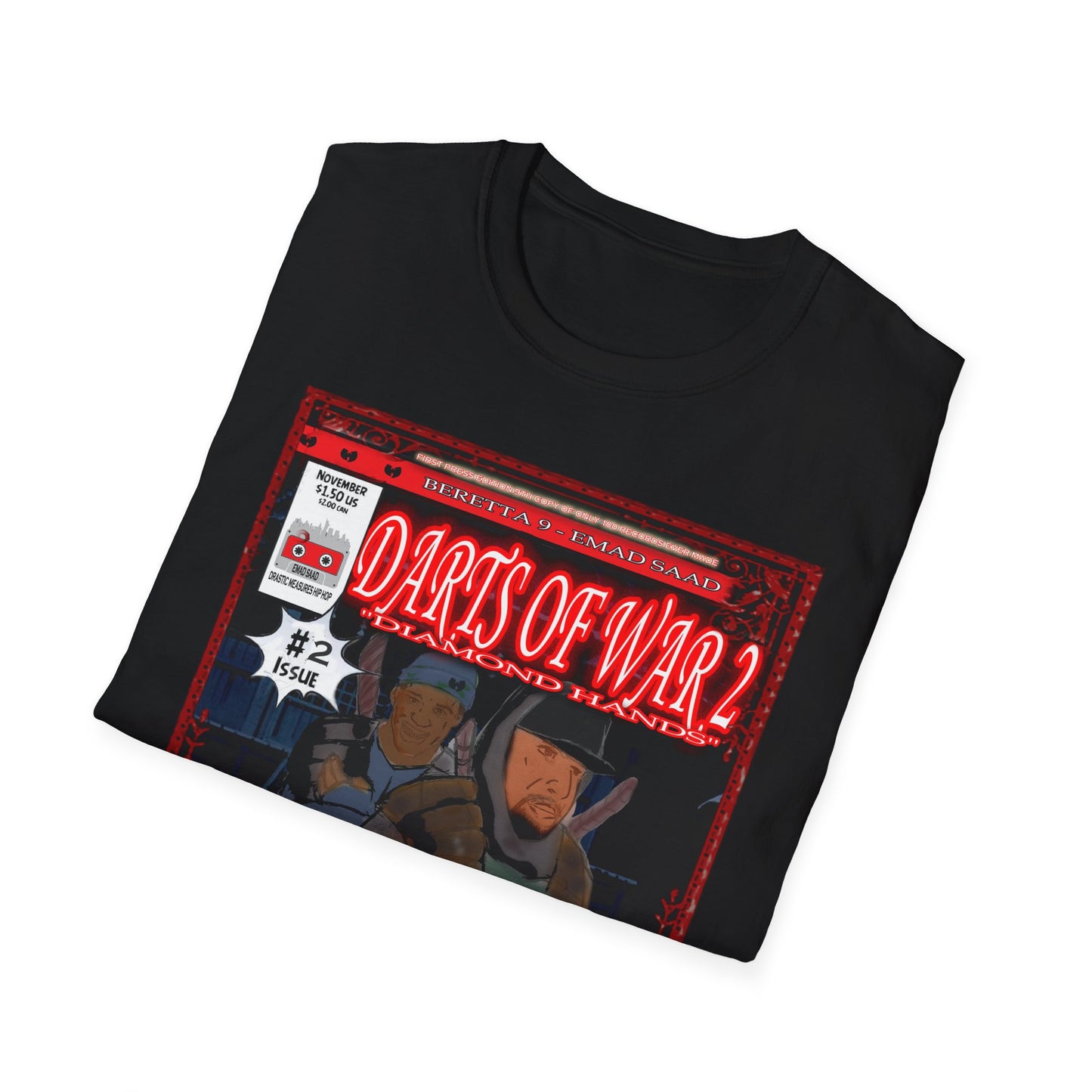Darts of War 2 Unisex T-Shirt - Front and Back print