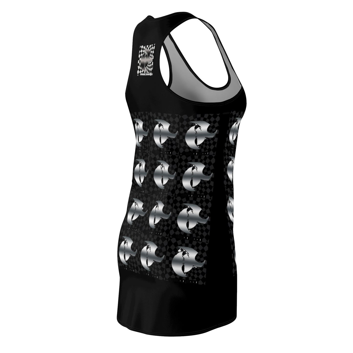HK LOGO Women's Racerback Dress with Stylish Graphic Print