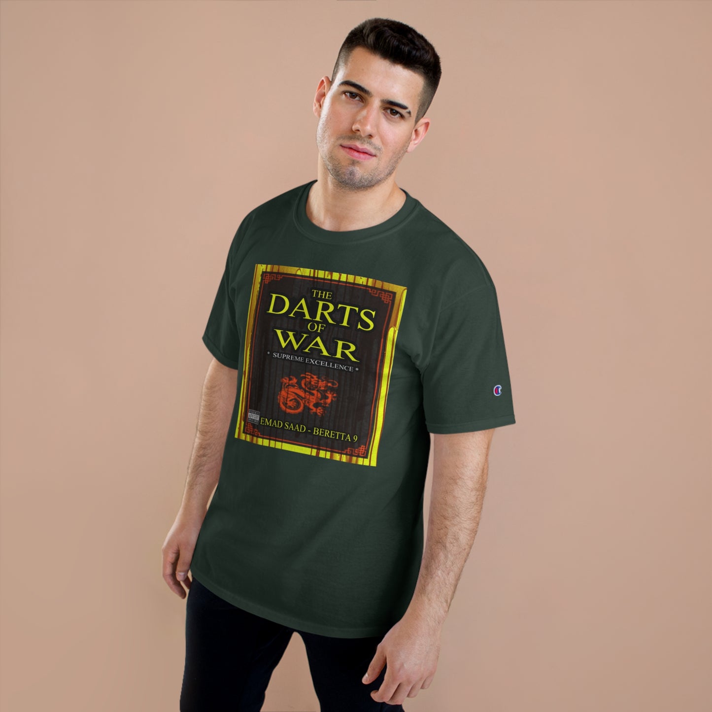 Darts of War Champion T-Shirt - Bold Graphic Tee for Strategy Enthusiasts