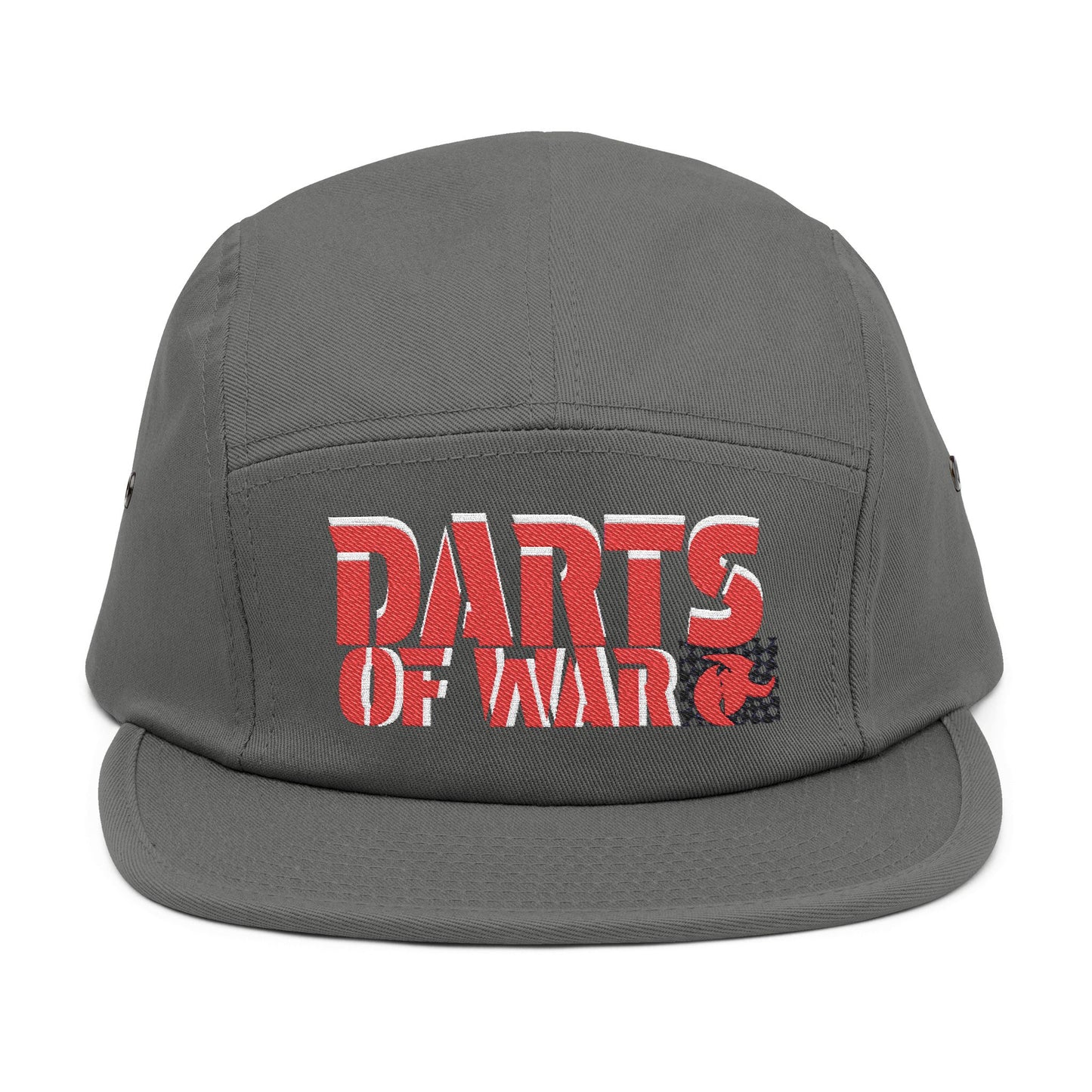 Darts Embroidered 5 Panel Cap | Trendy Camo Hat