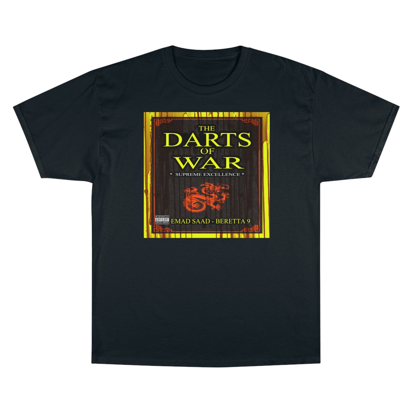Darts of War Champion T-Shirt - Bold Graphic Tee for Strategy Enthusiasts