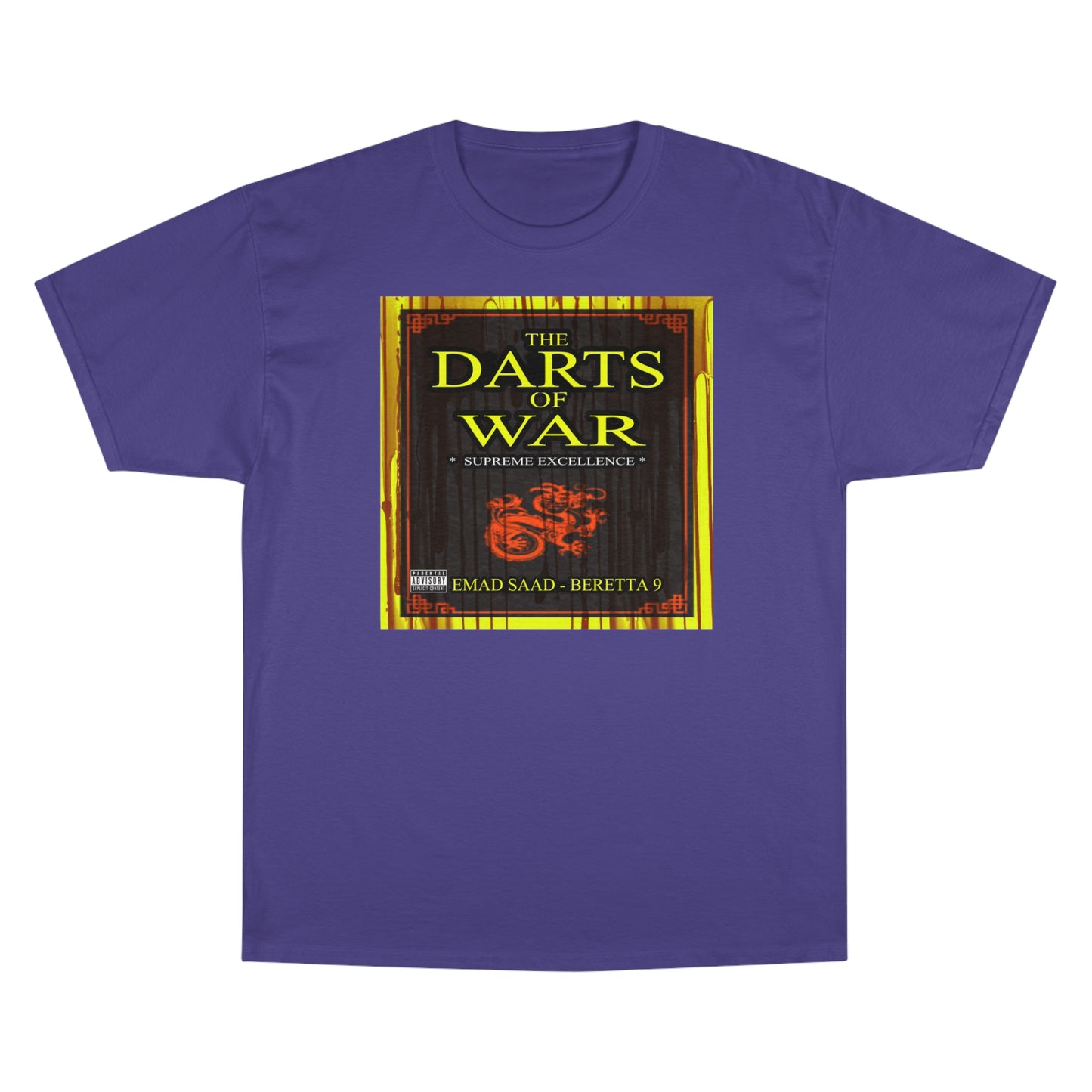 Darts of War Champion T-Shirt - Bold Graphic Tee for Strategy Enthusiasts