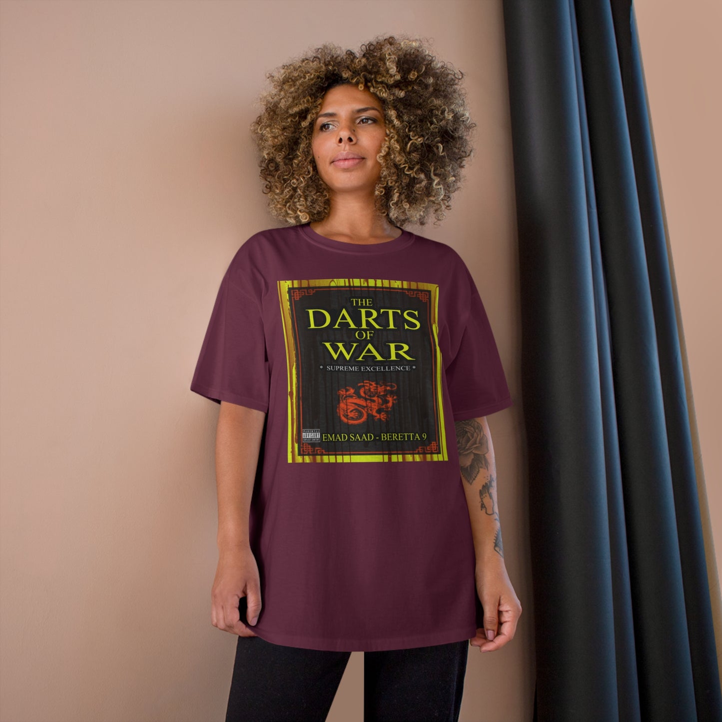 Darts of War Champion T-Shirt - Bold Graphic Tee for Strategy Enthusiasts