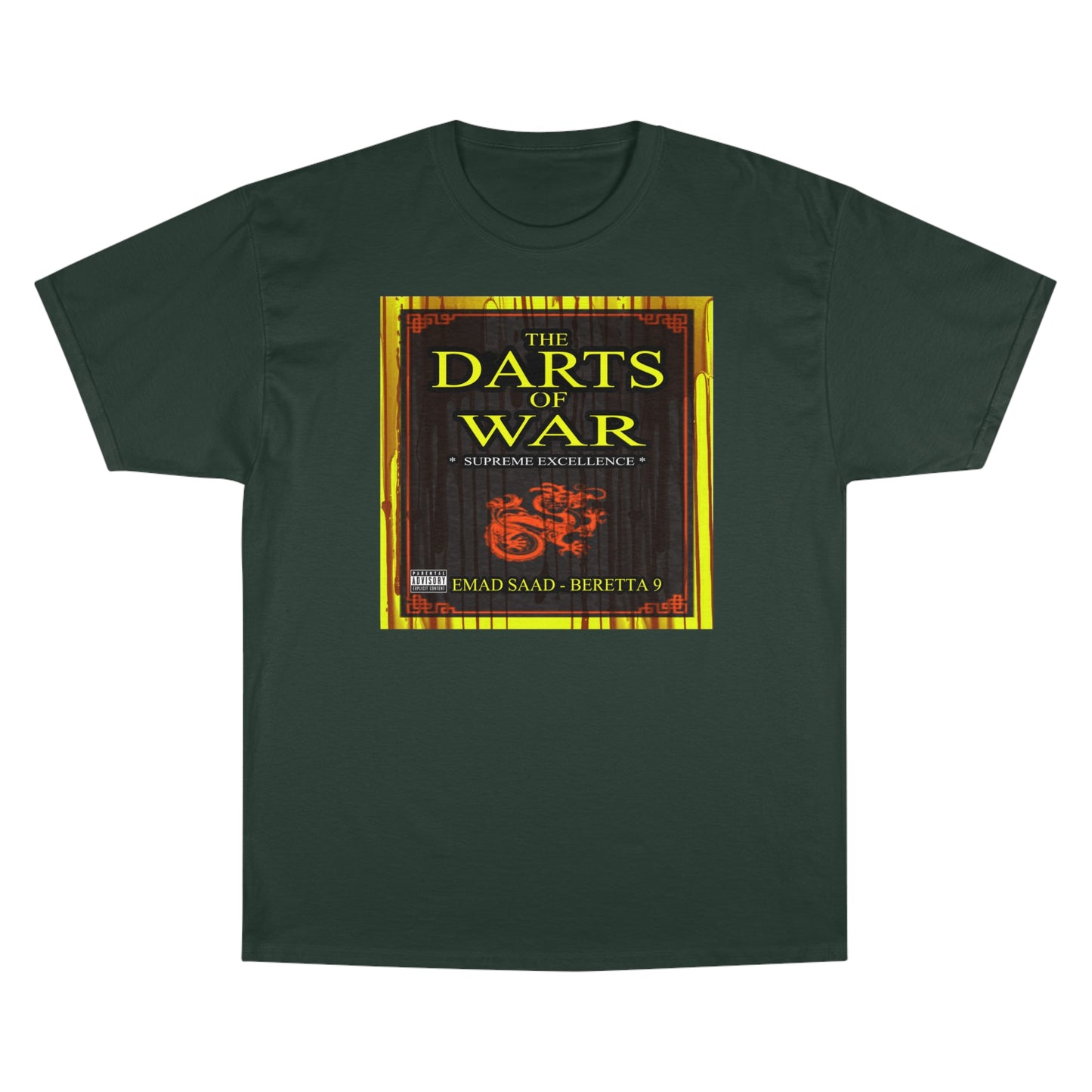 Darts of War Champion T-Shirt - Bold Graphic Tee for Strategy Enthusiasts