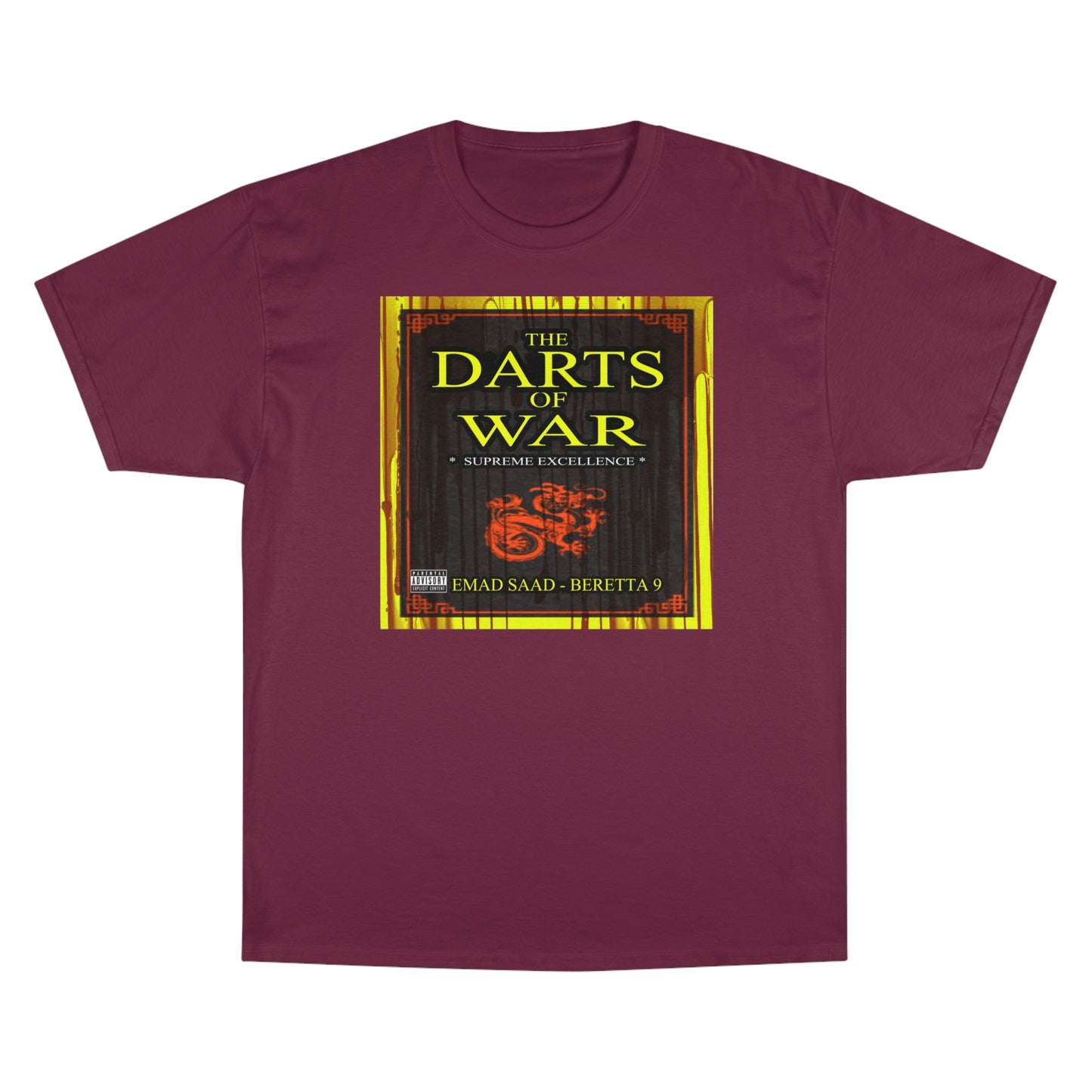 Darts of War Champion T-Shirt - Bold Graphic Tee for Strategy Enthusiasts