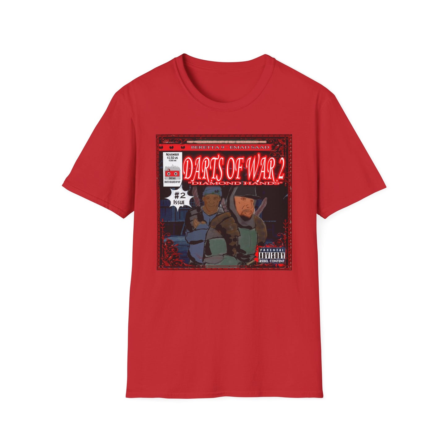 Darts of War 2 Unisex T-Shirt - Front and Back print