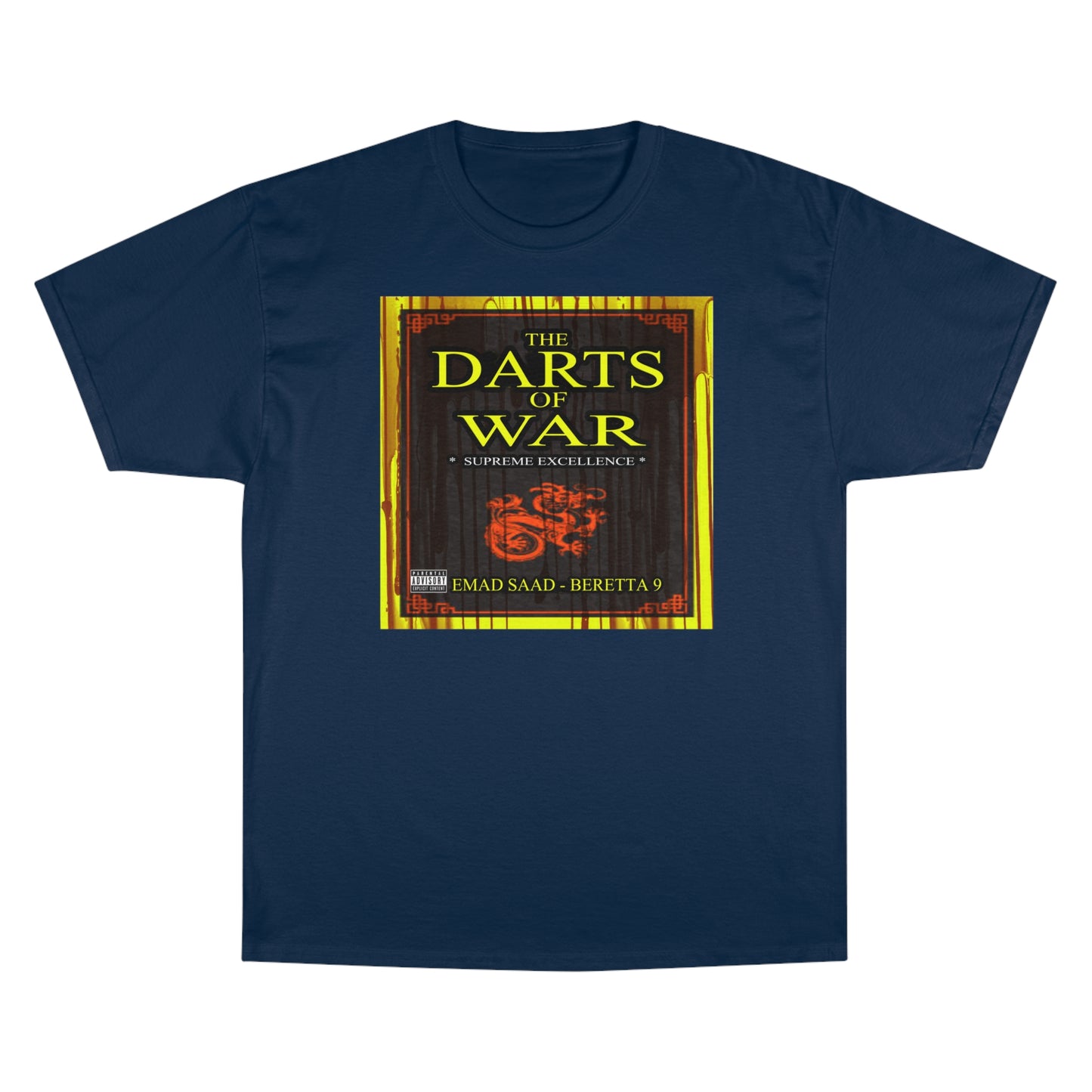 Darts of War Champion T-Shirt - Bold Graphic Tee for Strategy Enthusiasts
