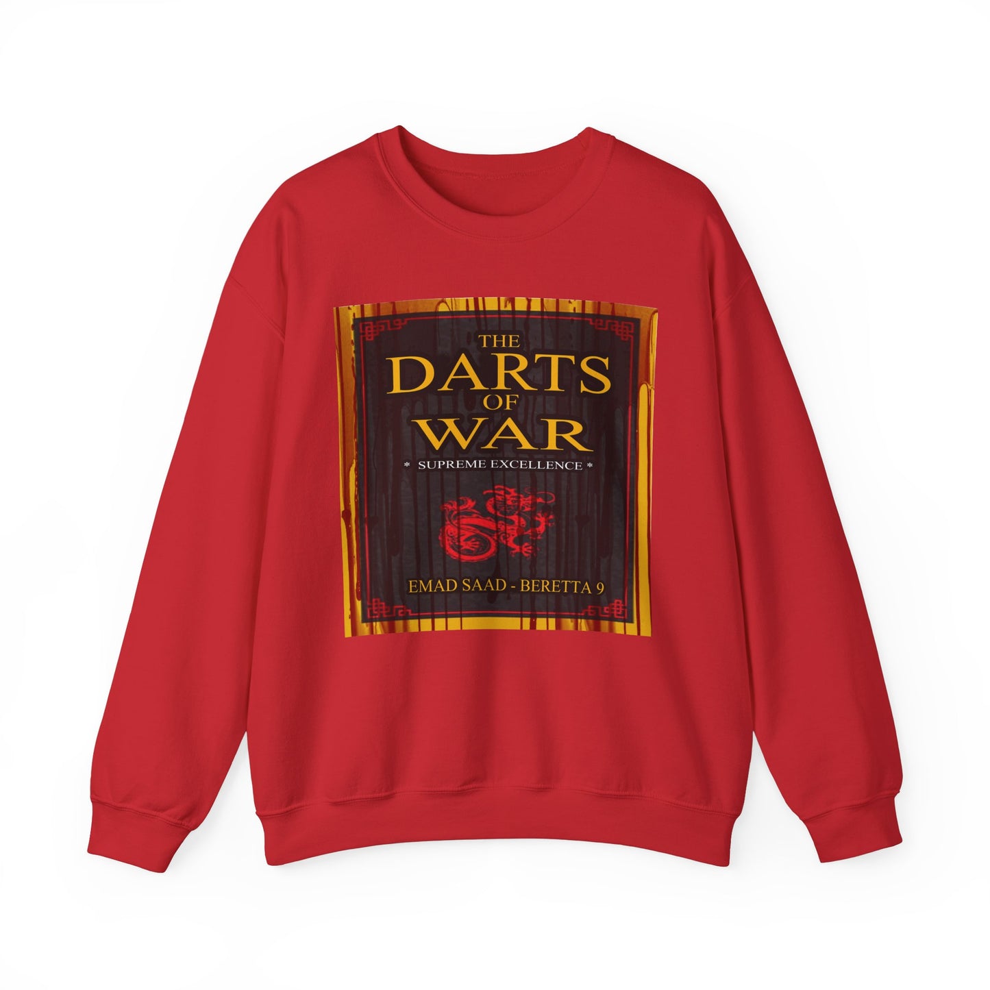 Darts of War Crew-neck Basic Sweatshirt | Unisex Heavy Blend for Strategy Lovers