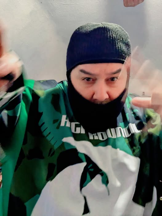 HK LOGO Crewneck Long Sleeve Sweatshirt - High Council Camouflage Design