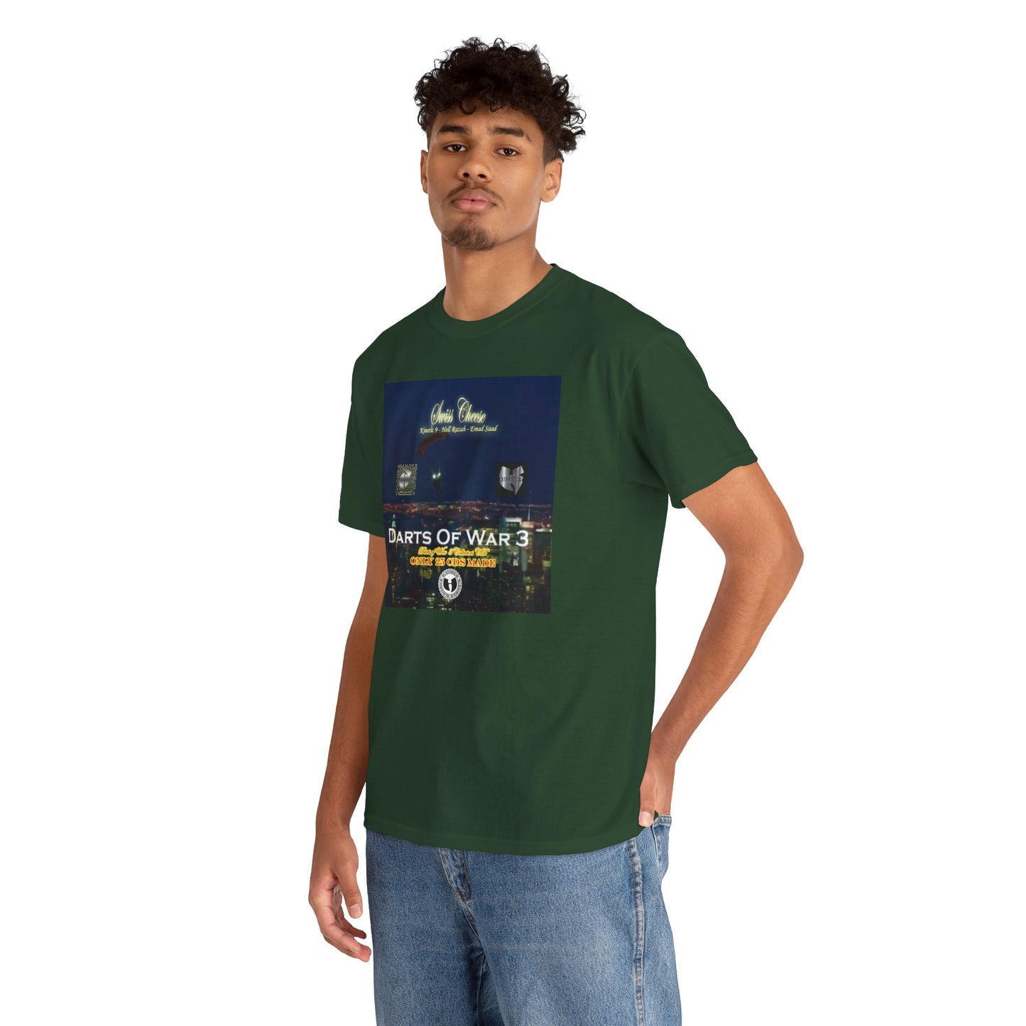 Darts of War 3 T-Shirt, Unisex Cotton Tee, Swiss CheeseHell Razah Kinetic 9