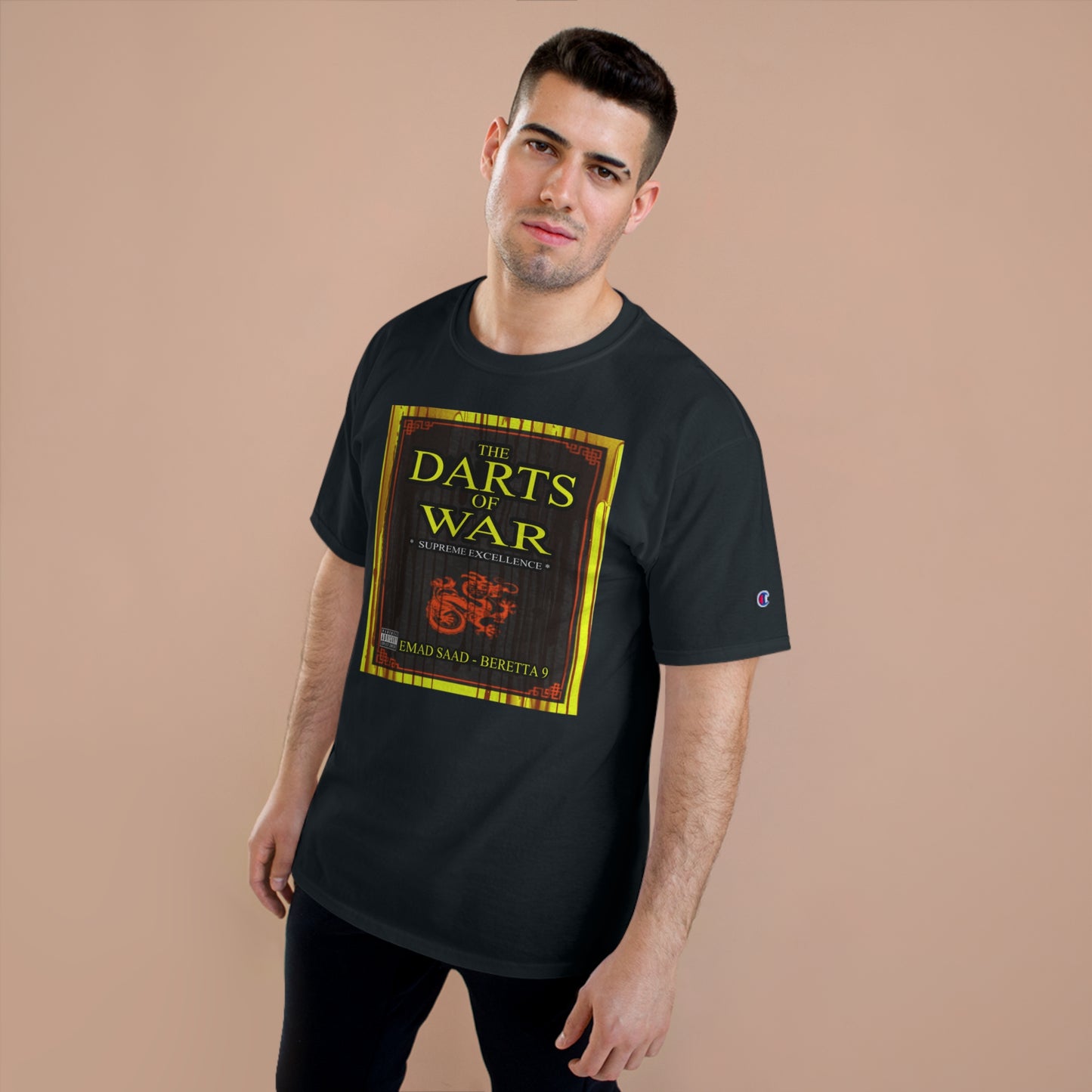 Darts of War Champion T-Shirt - Bold Graphic Tee for Strategy Enthusiasts