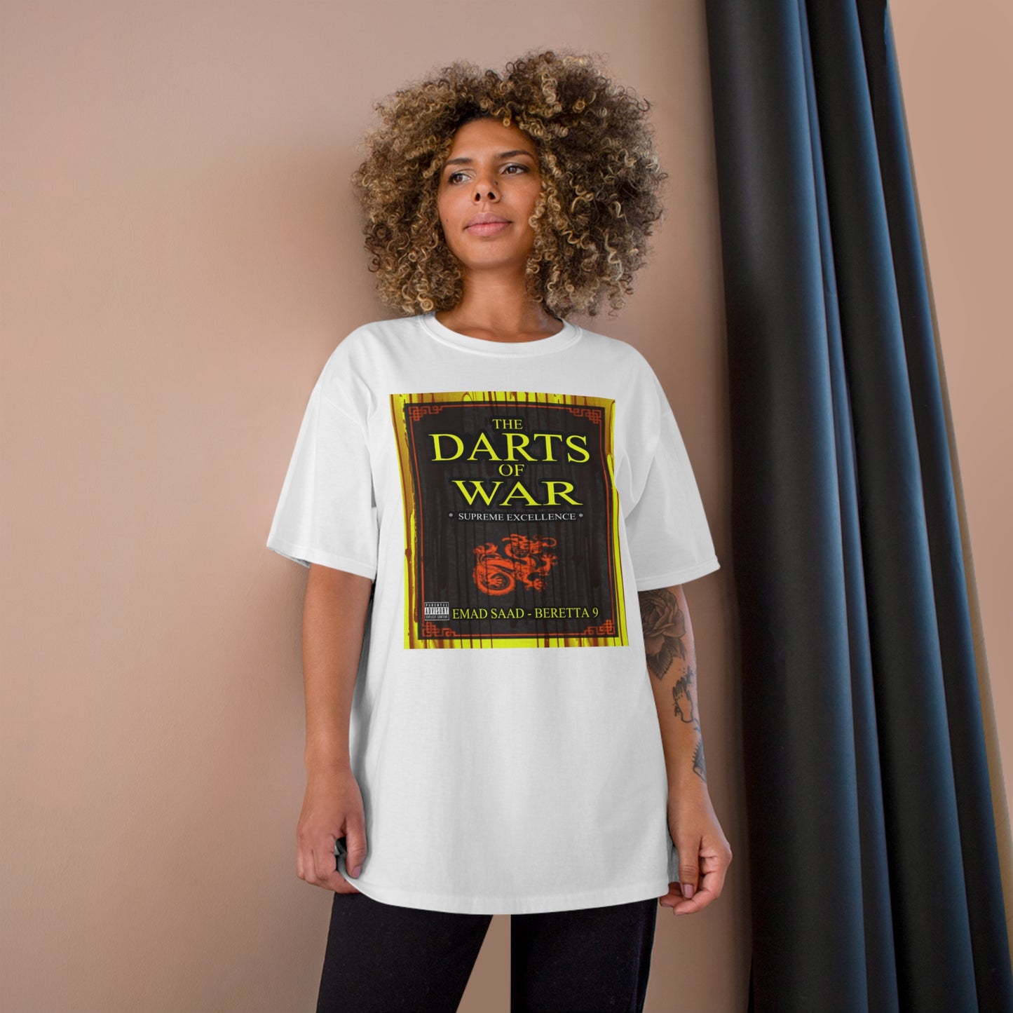 Darts of War Champion T-Shirt - Bold Graphic Tee for Strategy Enthusiasts