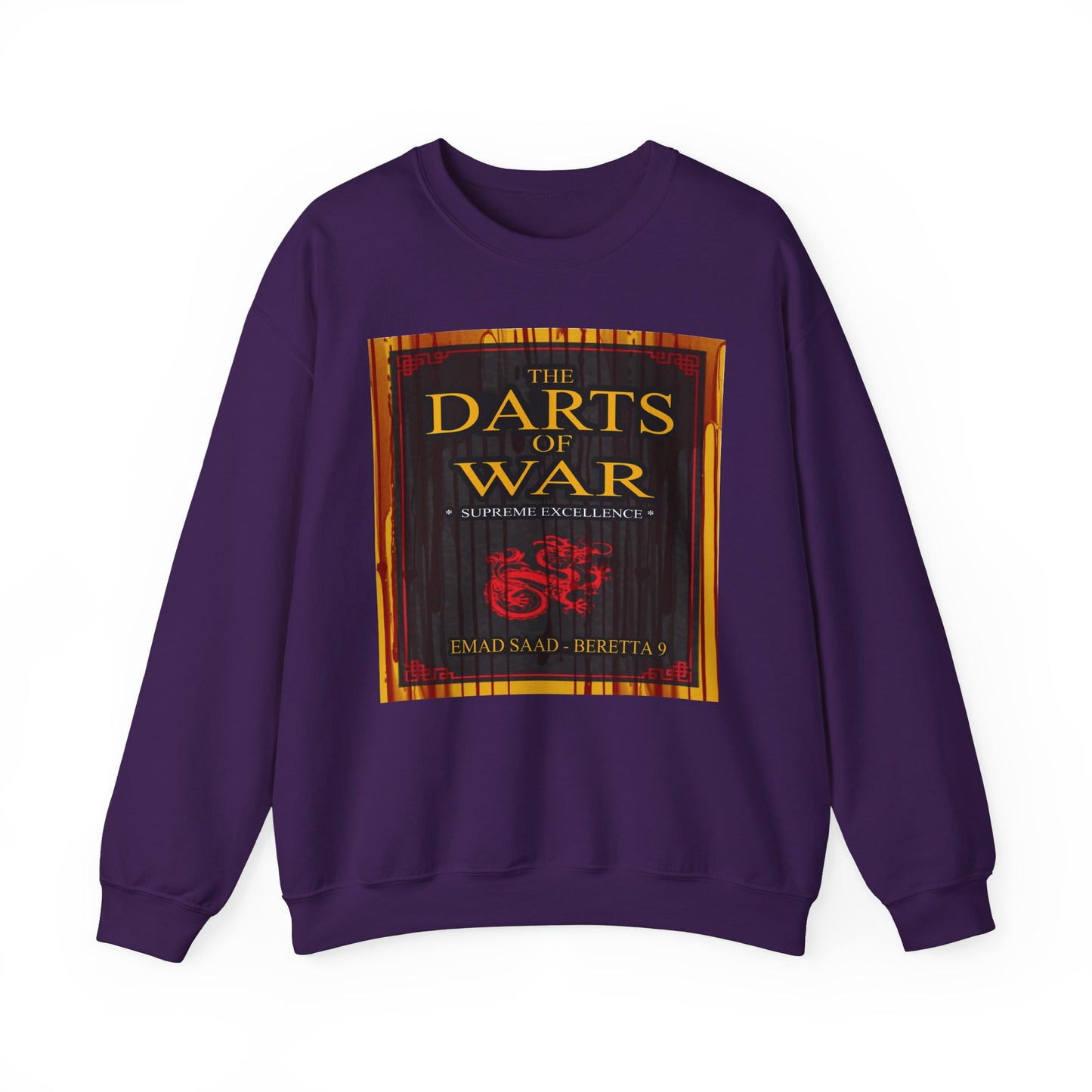 Darts of War Crew-neck Basic Sweatshirt | Unisex Heavy Blend for Strategy Lovers