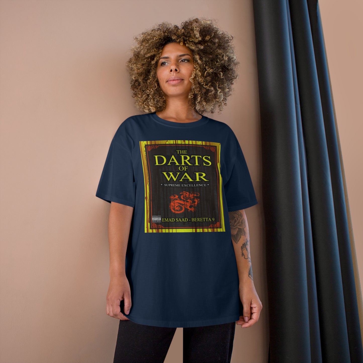 Darts of War Champion T-Shirt - Bold Graphic Tee for Strategy Enthusiasts