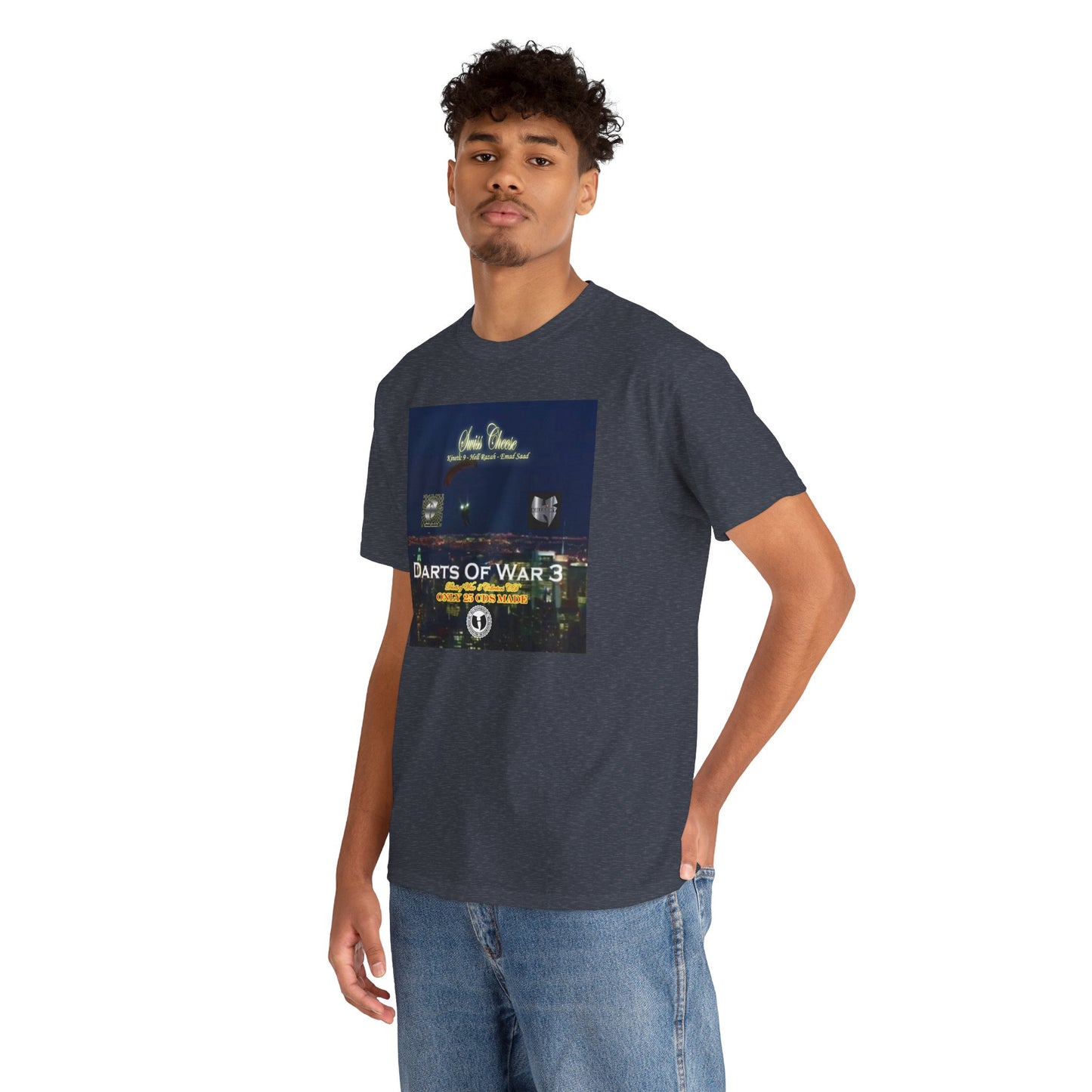 Darts of War 3 T-Shirt, Unisex Cotton Tee, Swiss CheeseHell Razah Kinetic 9