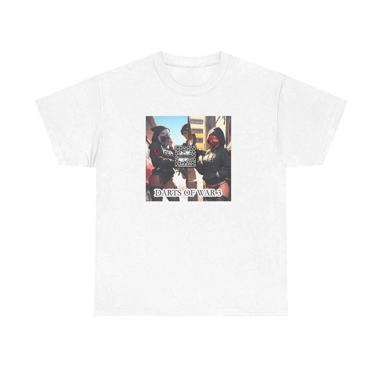 Darts of War Unisex Heavy Cotton Tee - Casual Streetwear Graphic T-Shirt