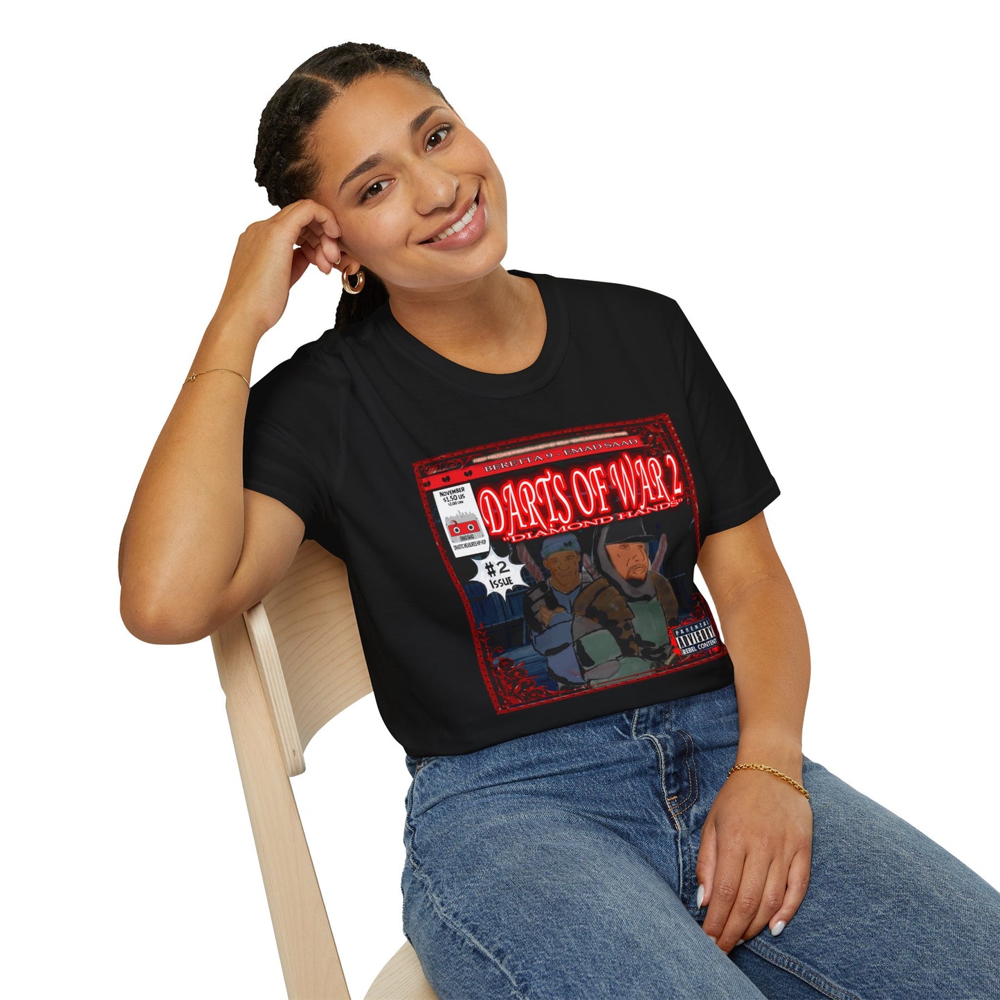 Darts of War 2 Unisex T-Shirt - Front and Back print