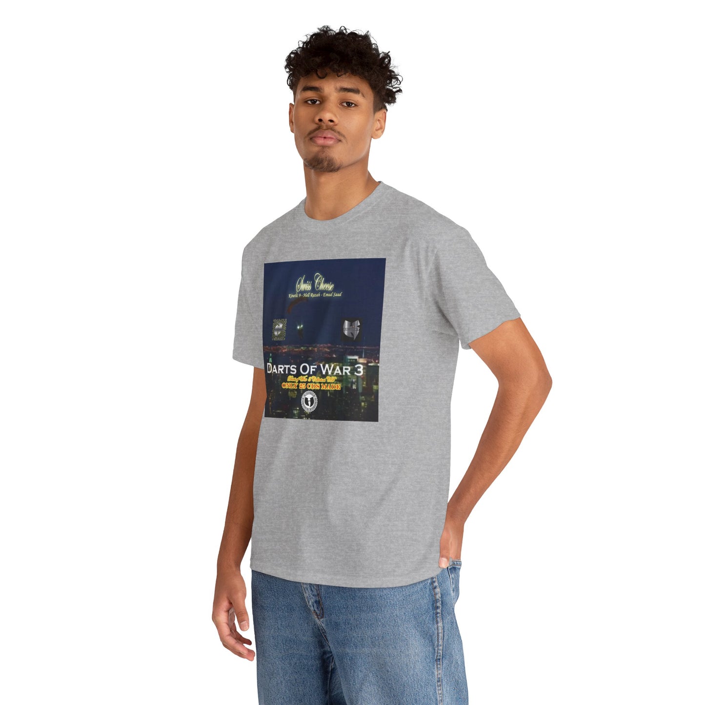 Darts of War 3 T-Shirt, Unisex Cotton Tee, Swiss CheeseHell Razah Kinetic 9