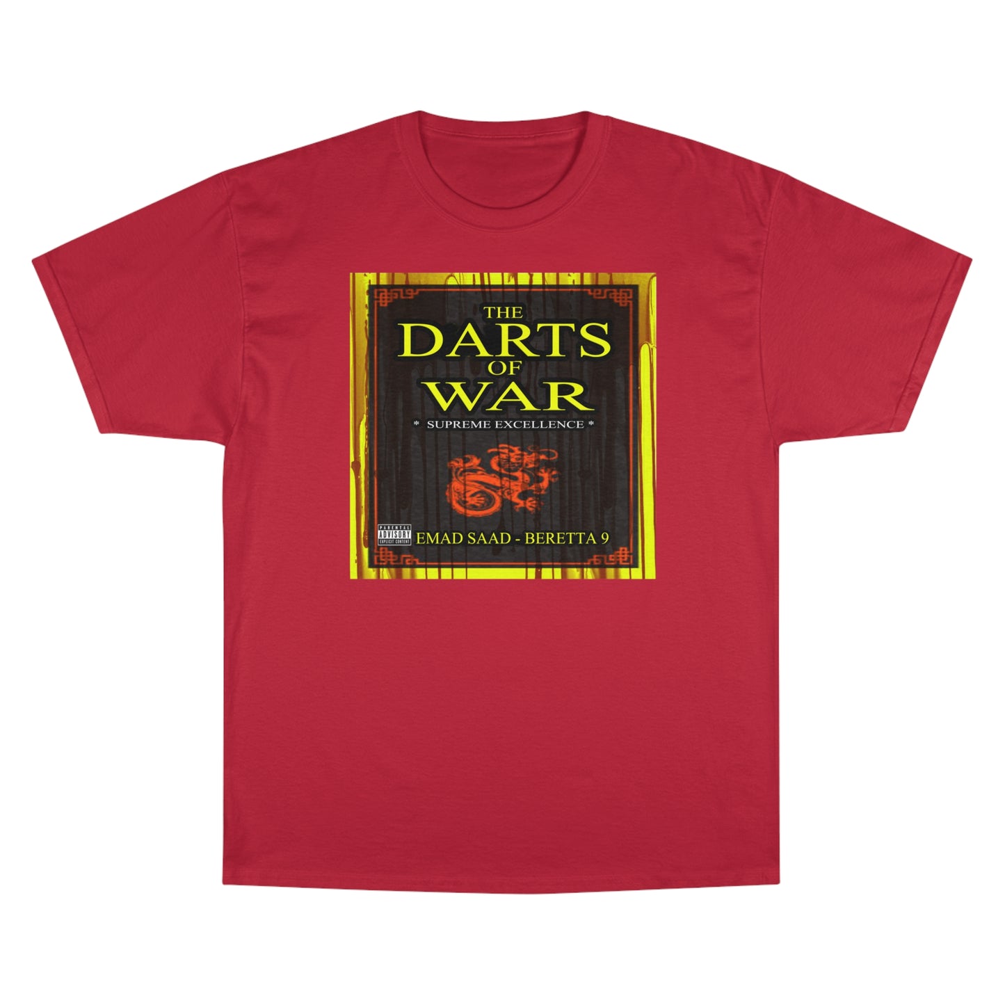 Darts of War Champion T-Shirt - Bold Graphic Tee for Strategy Enthusiasts