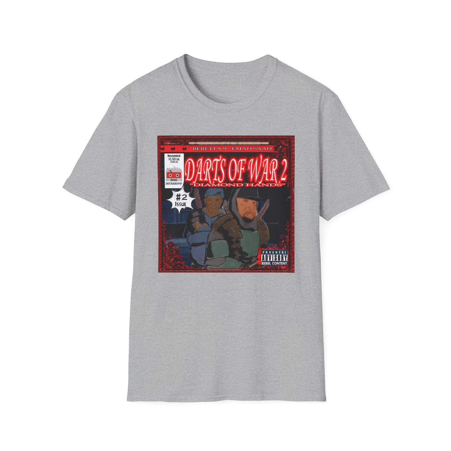 Darts of War 2 Unisex T-Shirt - Front and Back print