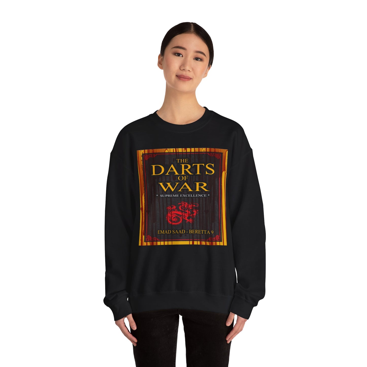 Darts of War Crew-neck Basic Sweatshirt | Unisex Heavy Blend for Strategy Lovers