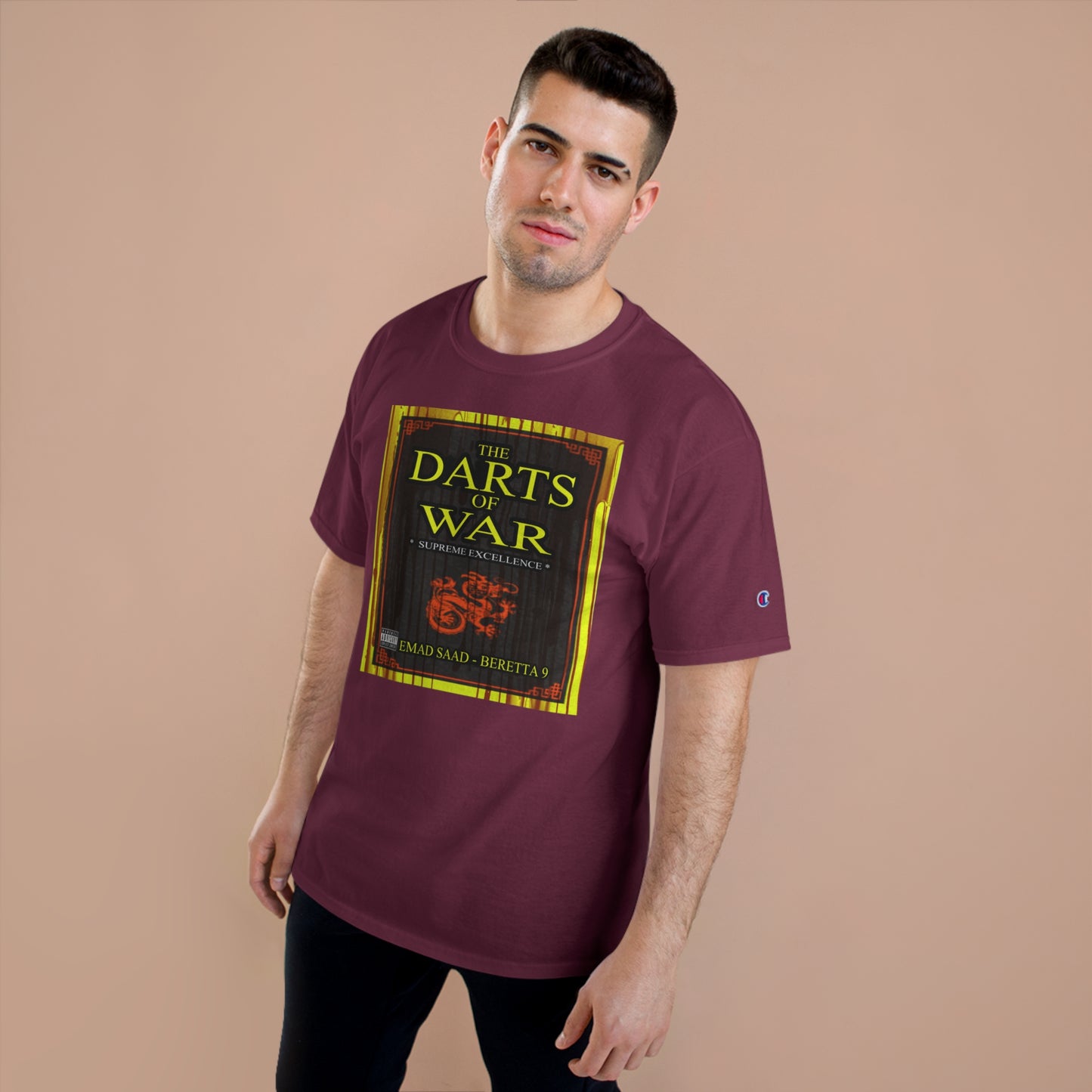 Darts of War Champion T-Shirt - Bold Graphic Tee for Strategy Enthusiasts