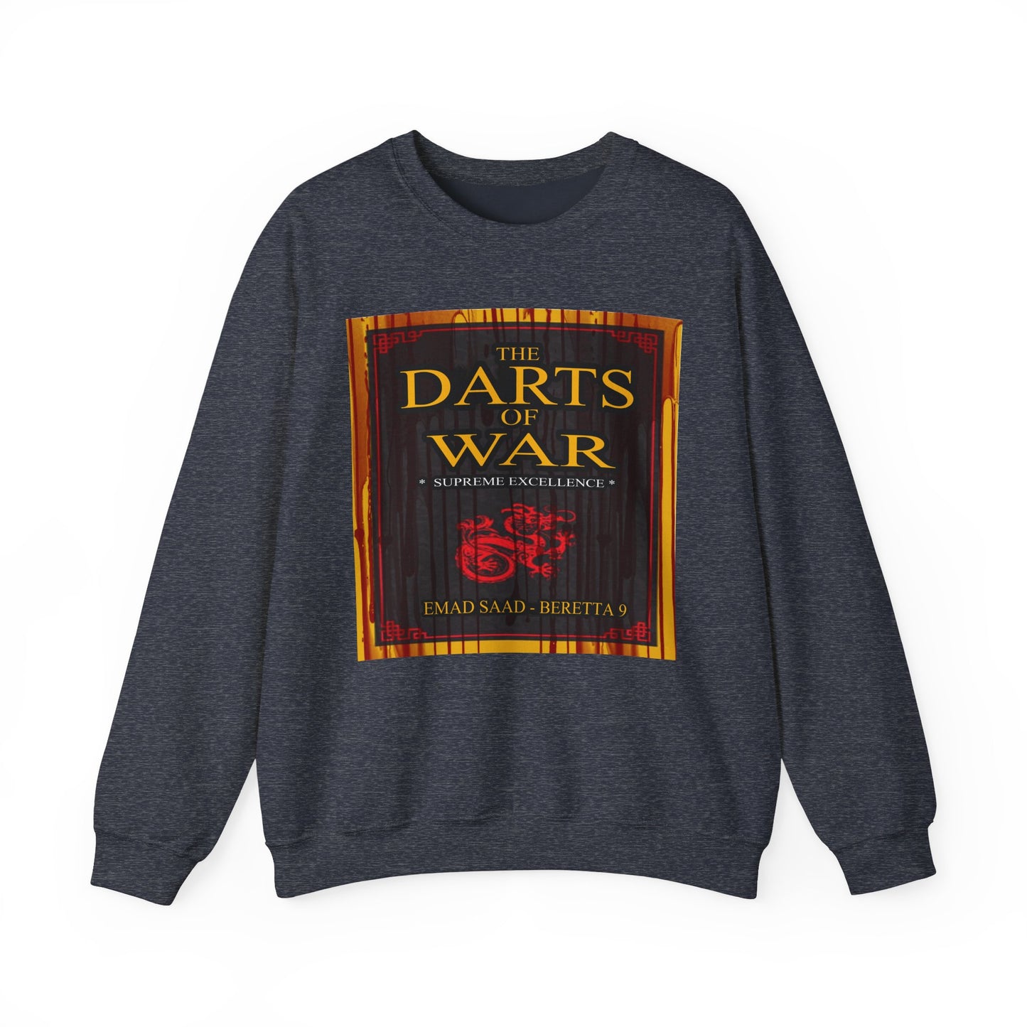 Darts of War Crew-neck Basic Sweatshirt | Unisex Heavy Blend for Strategy Lovers