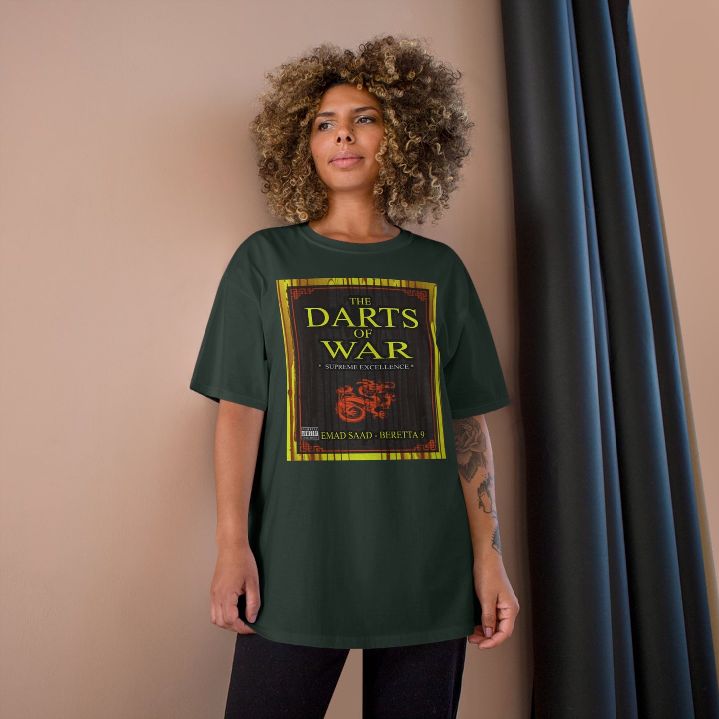 Darts of War Champion T-Shirt - Bold Graphic Tee for Strategy Enthusiasts