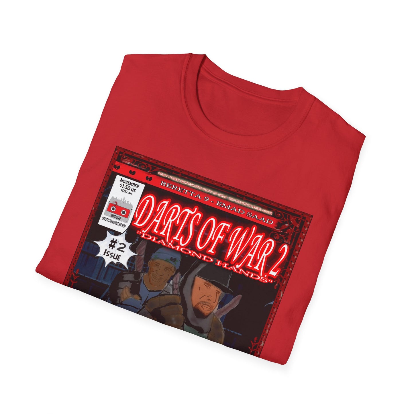Darts of War 2 Unisex T-Shirt - Front and Back print
