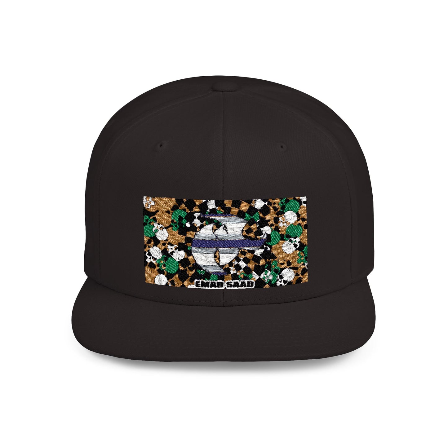 Flat Bill Snapback Hat | Emad Saad hk Design