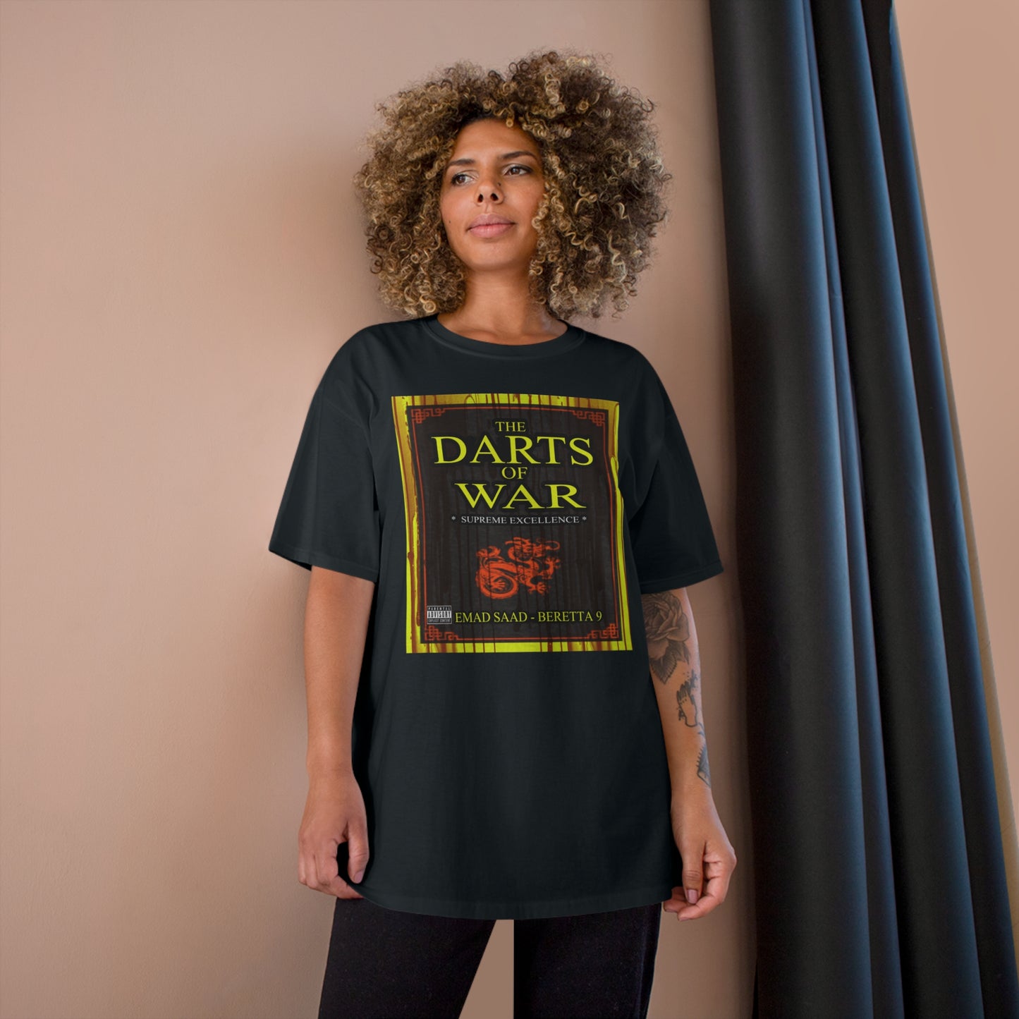Darts of War Champion T-Shirt - Bold Graphic Tee for Strategy Enthusiasts