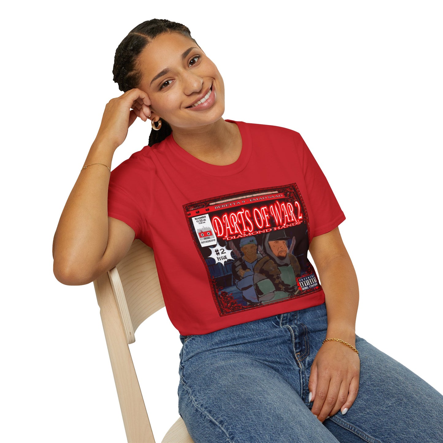 Darts of War 2 Unisex T-Shirt - Front and Back print