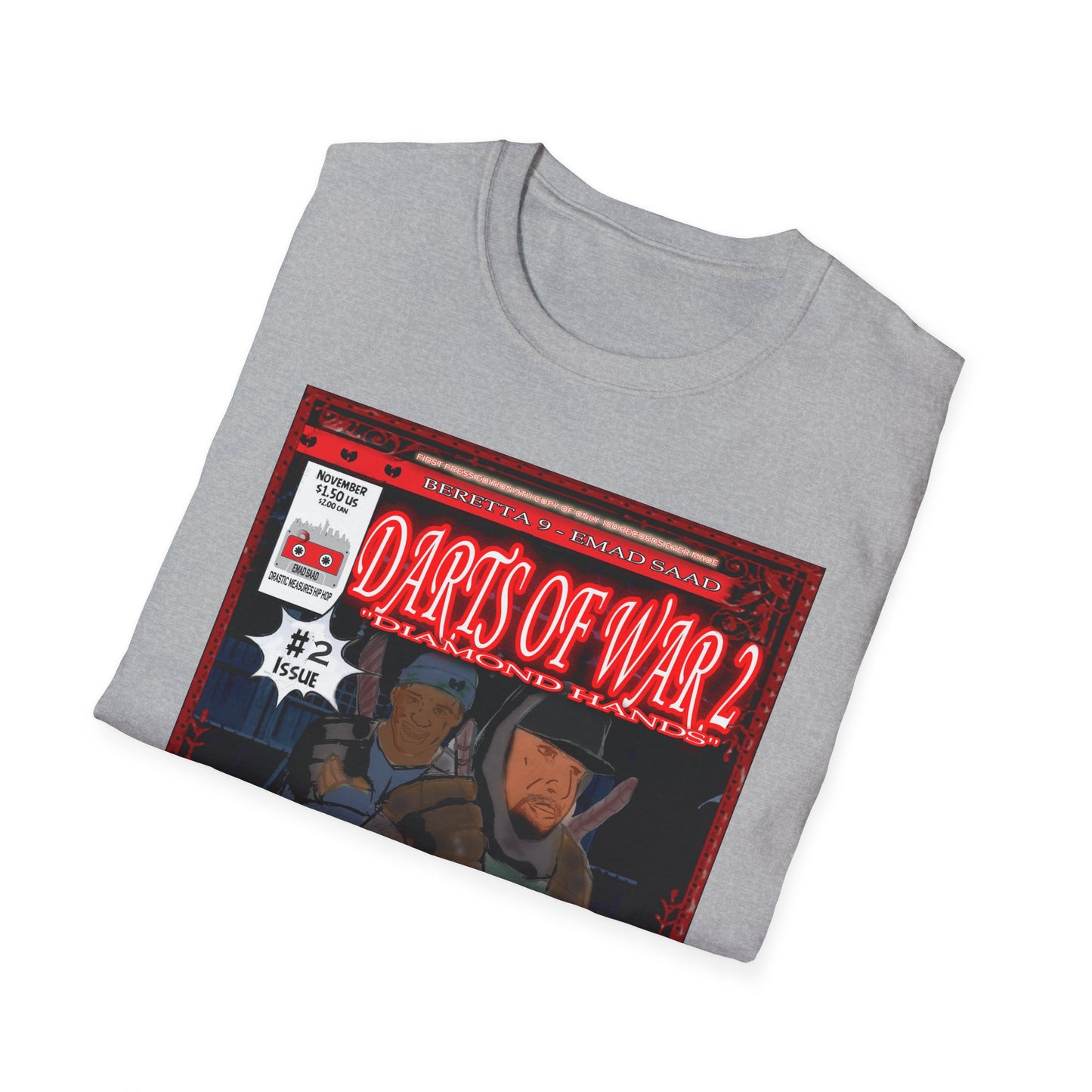 Darts of War 2 Unisex T-Shirt - Front and Back print