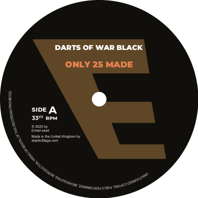 DARTS OF WAR BLACK EDITION VINYL RECORD