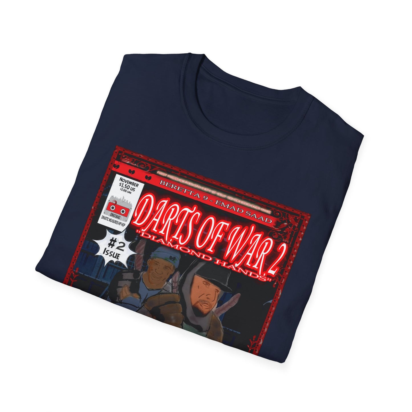 Darts of War 2 Unisex T-Shirt - Front and Back print