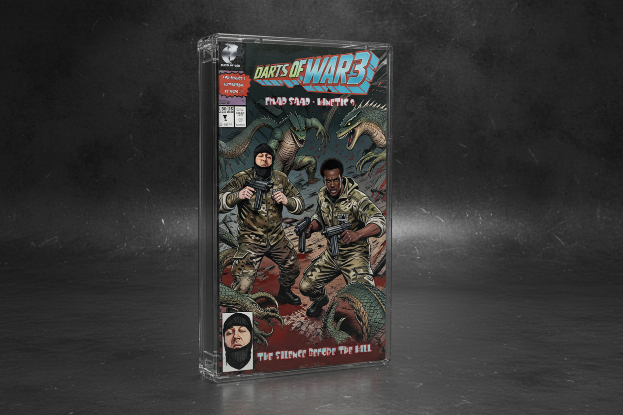 2nd Edition Darts of War 3 Rare Alternate Art Cassette Tape ( Only 10 Made)