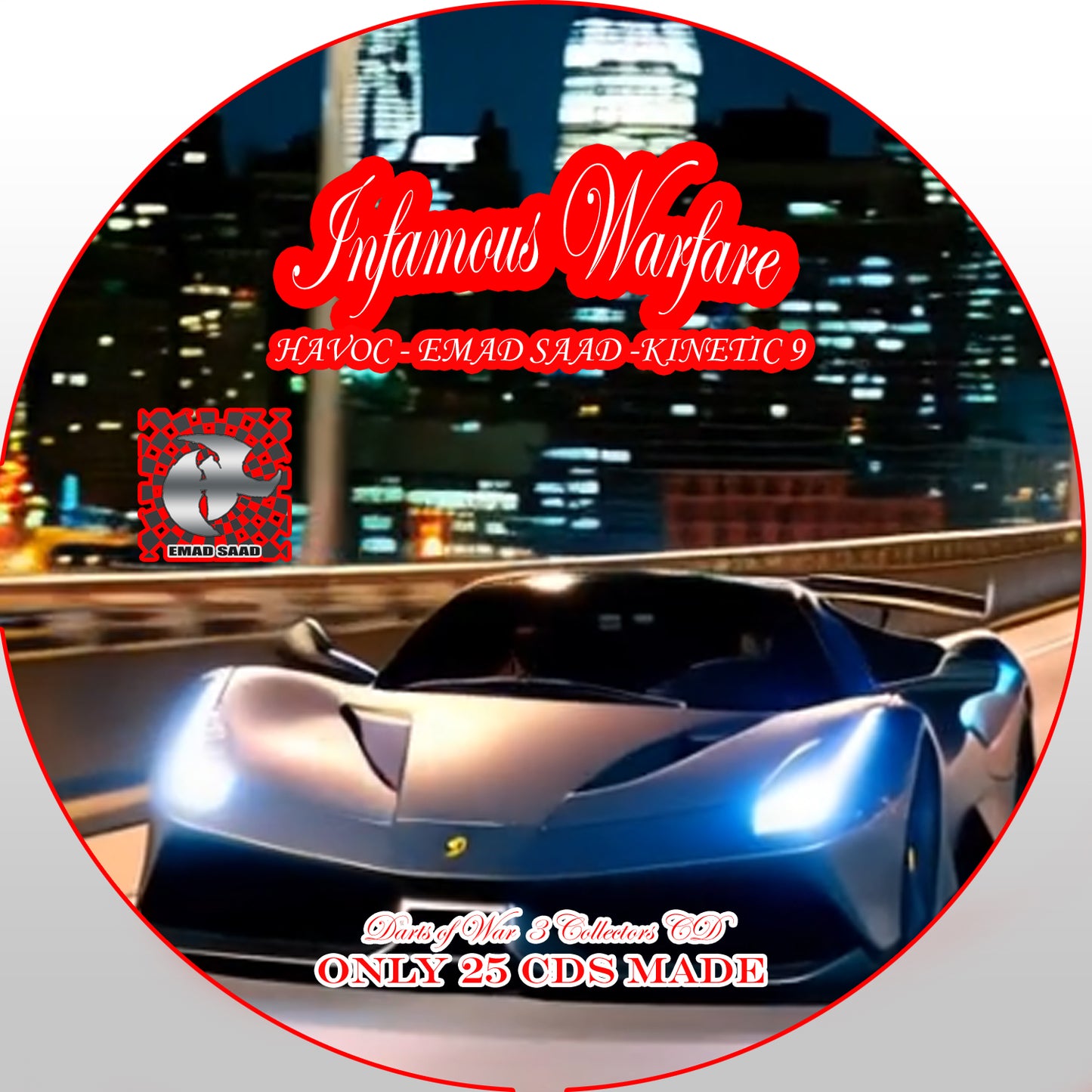 Infamous Warfare Collectors CD only 25made