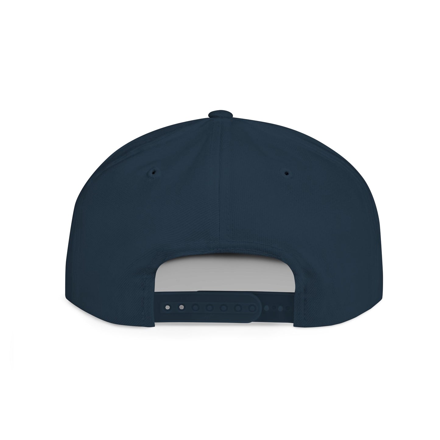 HK White LOGO  Flat Bill Snapback Hat | Stylish Casual Accessory