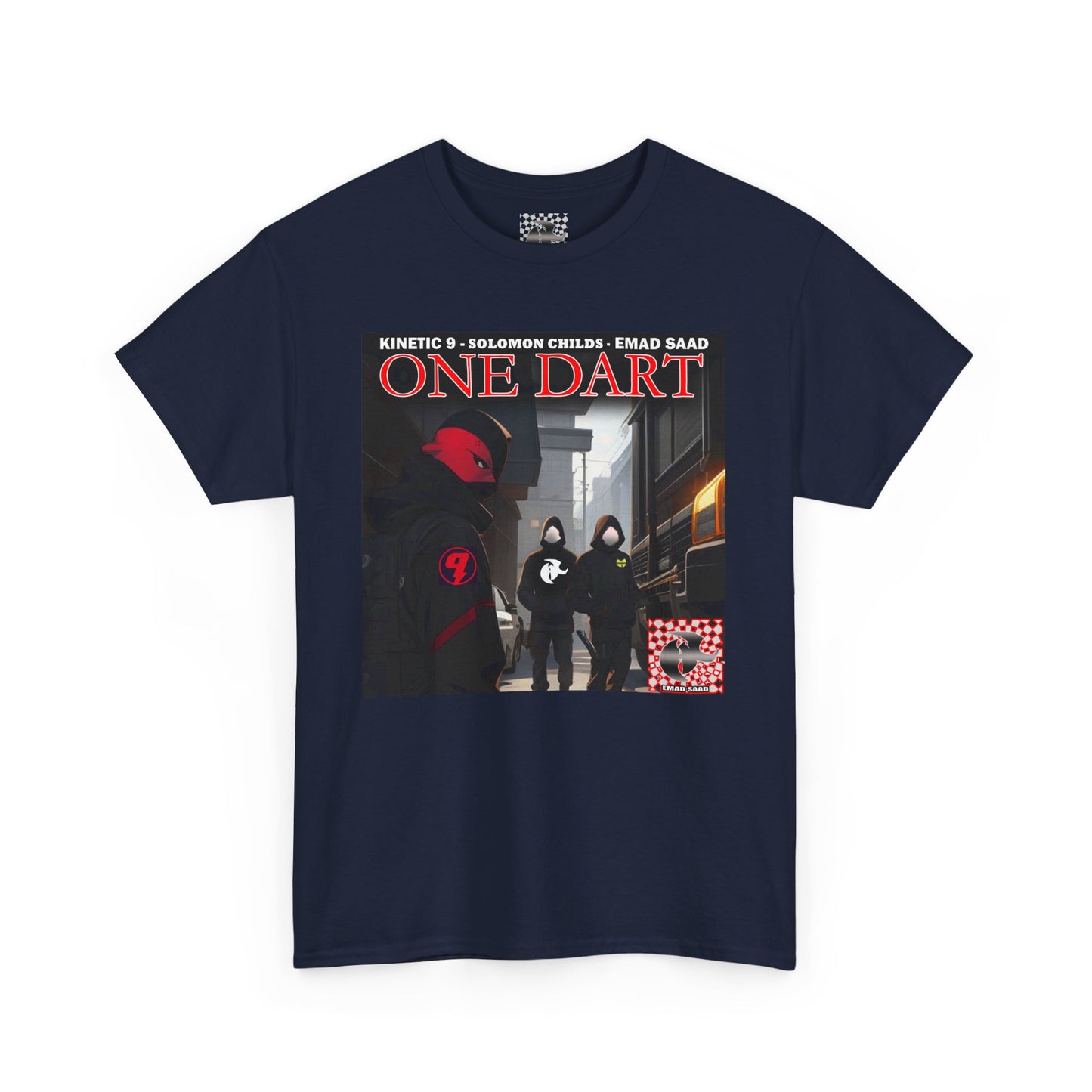 Streetwear Graphic Tee - 'ONE DART' Urban Style Unisex Heavy Cotton T-Shirt