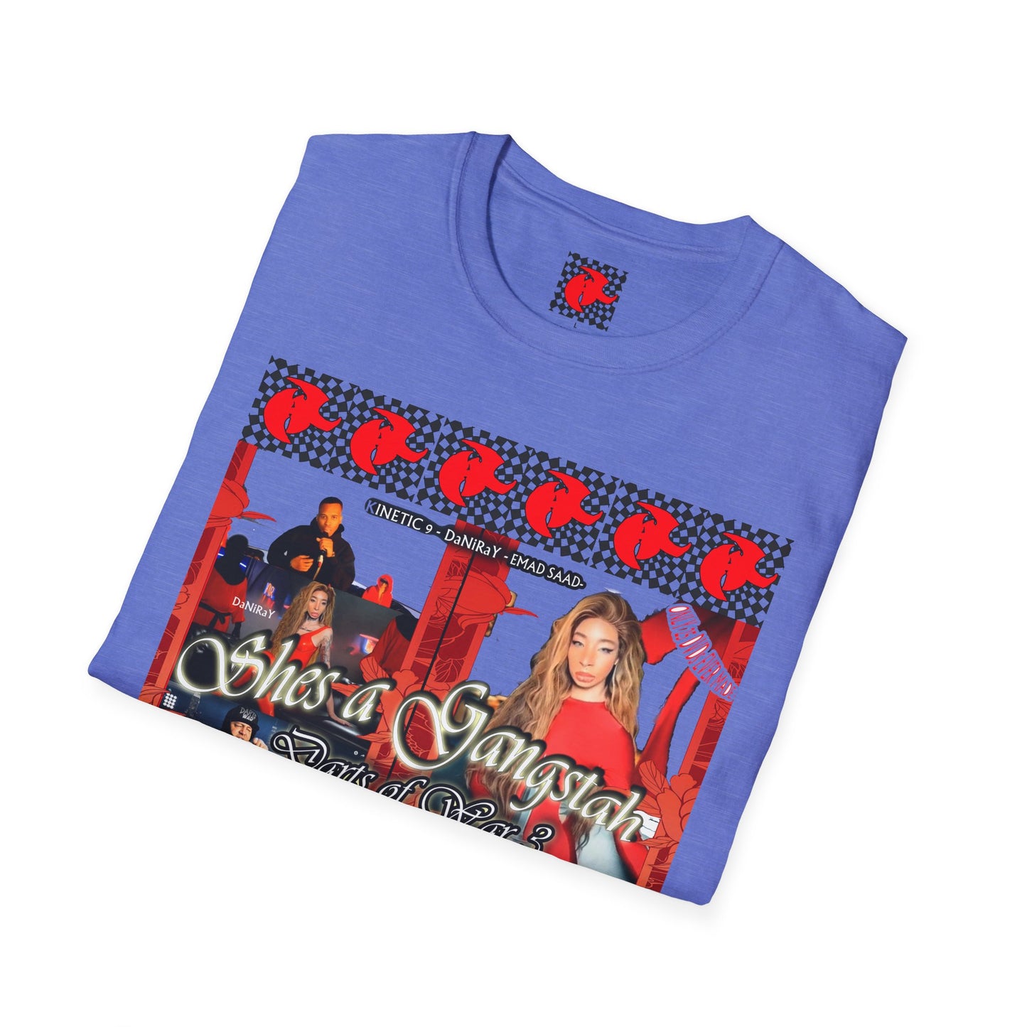 Shes a Gangstah woman T-Shirt | Retro Graphic Tee | Unique Streetwear | Gift for Music Lovers | Casual Fashion