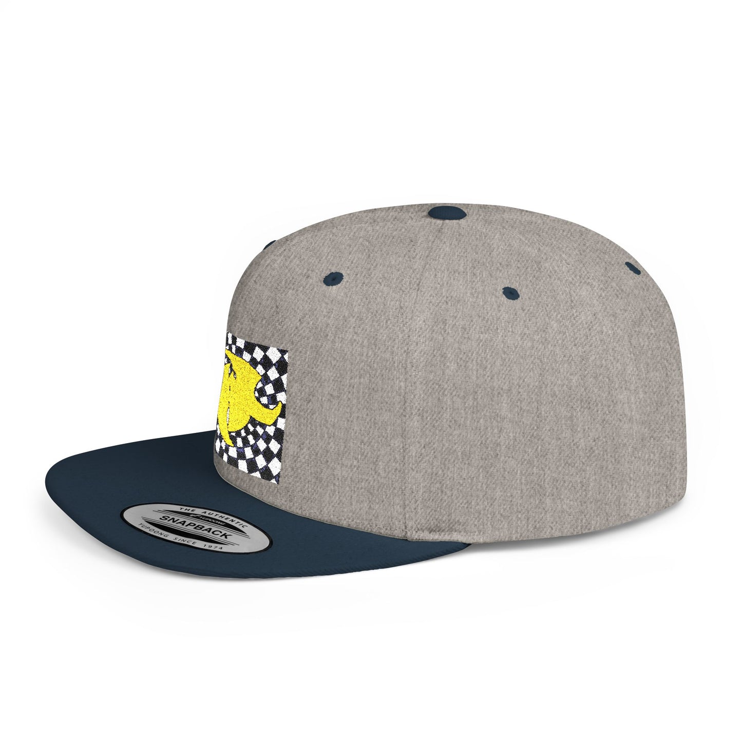 HK Logo Flat Bill Snapback Hat