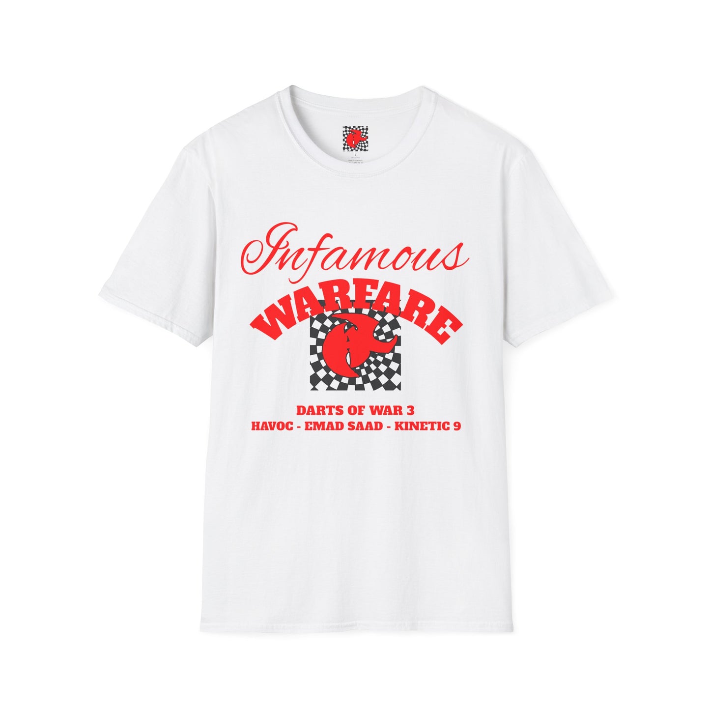 Infamous Warfare Graphic Tee | Unisex Softstyle T-Shirt , Casual Wear, Apparel, Streetwear