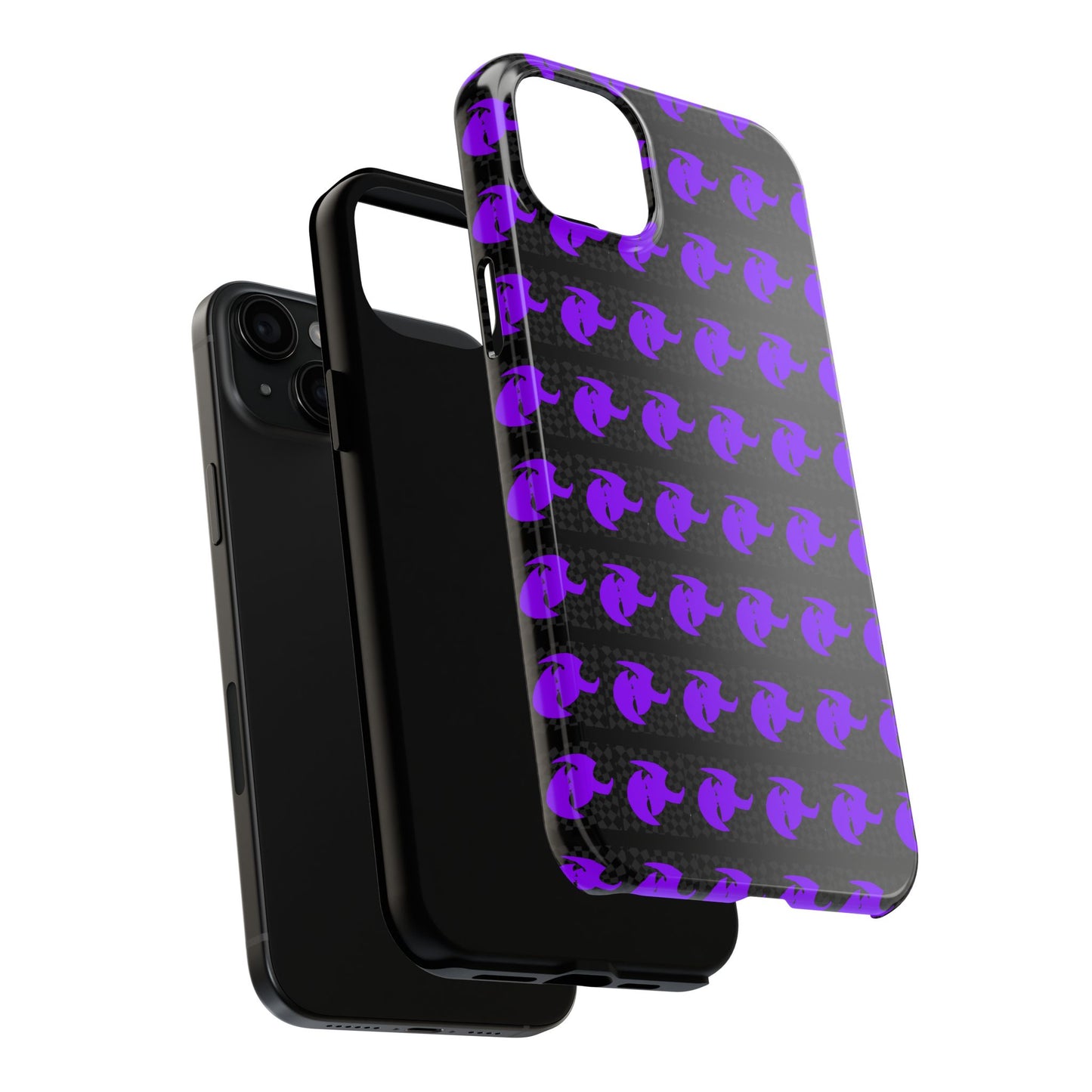 HK Logo Bold Purple Graphic Tough Phone Cases - Durable Protection for Every Style