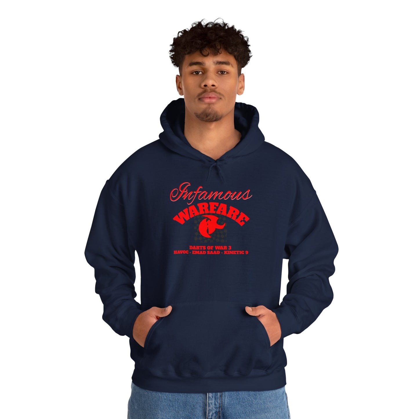 Infamous Warfare Hooded Sweatshirt Casual Hoodie, Streetwear Style,