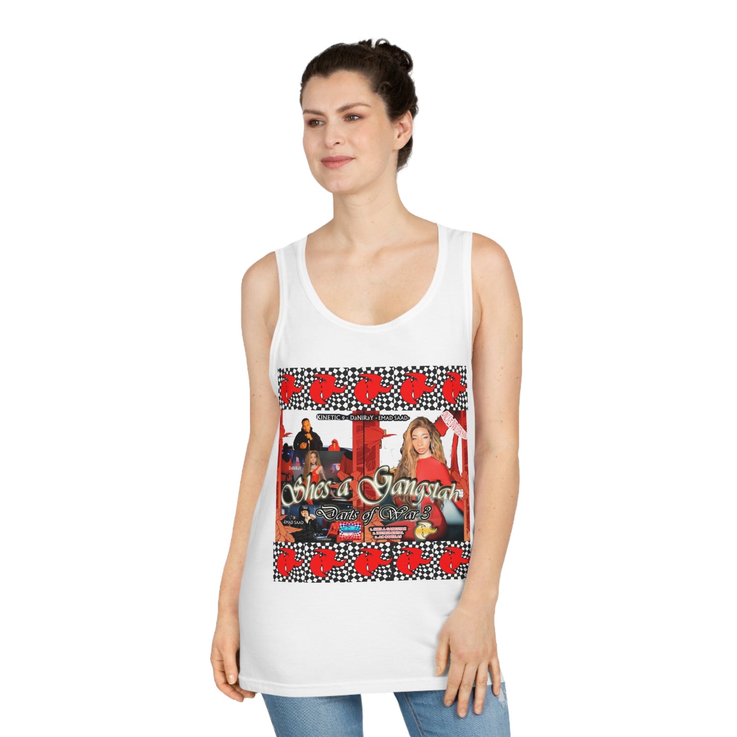 Shes a Gangster Tank Top | Unisex Fashion, Summer Wear, Party Vibe, Festival Outfit, Casual Streetwear