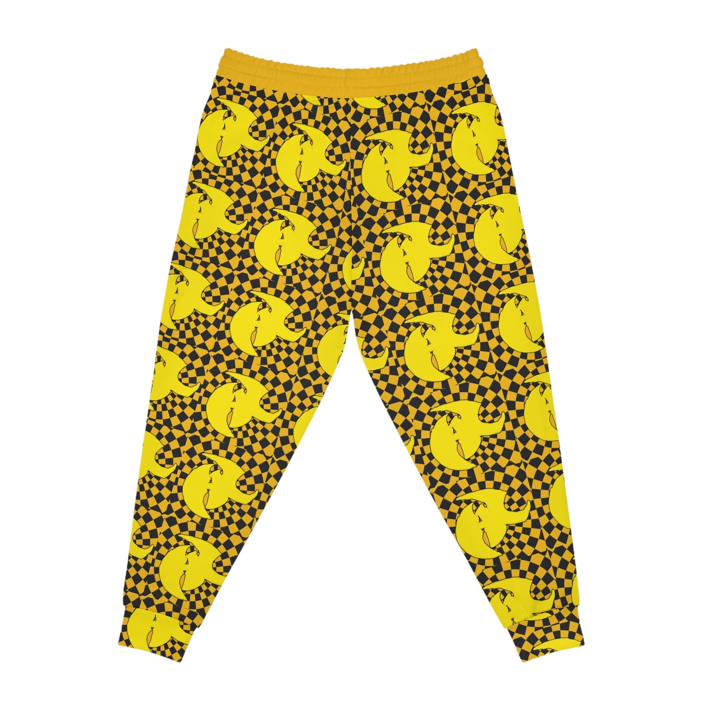 HK LOGO High Energy Athletic Joggers | Checkerboard Design | Perfect for Active Lifestyle