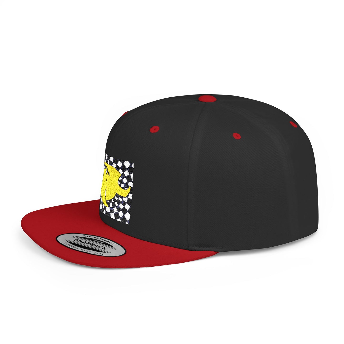 HK Logo Flat Bill Snapback Hat