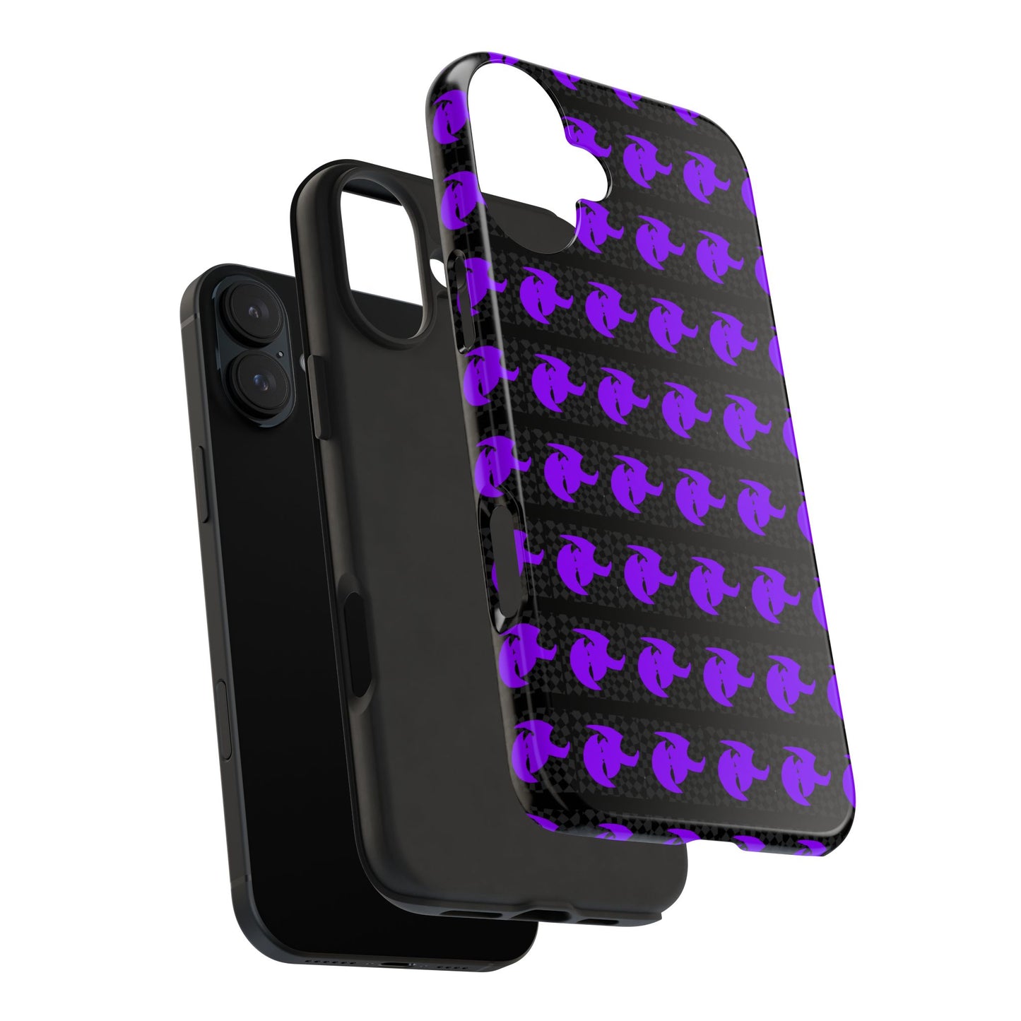 HK Logo Bold Purple Graphic Tough Phone Cases - Durable Protection for Every Style