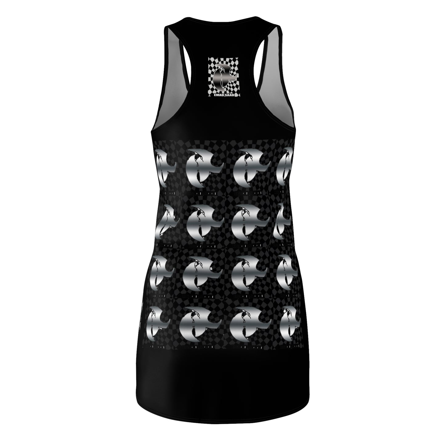 HK LOGO Women's Racerback Dress with Stylish Graphic Print