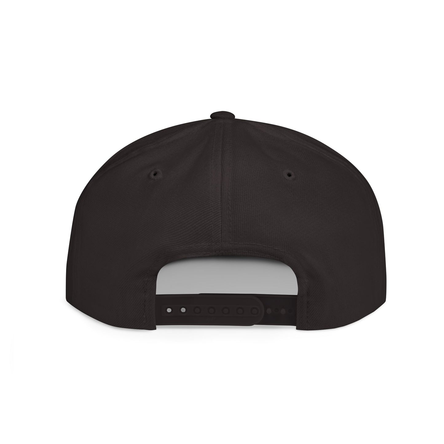 HK Logo Flat Bill Snapback - Trendy White Cap for Casual Style